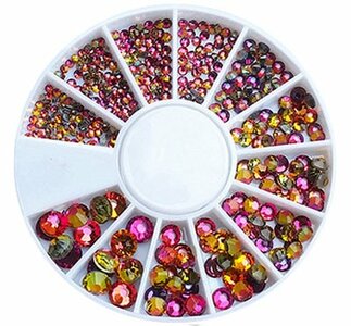 Carousel Chameleon Red rhinestones