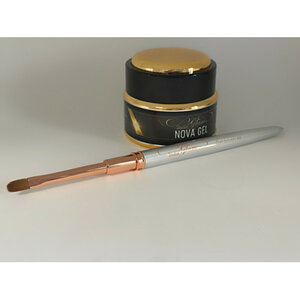 Studio GLAM &ndash; Gel Oval 6 Penseel (Kolinsky/Mix Haren)