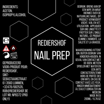 Rediershof &#039;Nail Prep&#039; 200ML