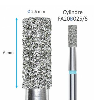 Staleks Diamond Nail Bit &quot;Cylinder&quot; FA20B025/6