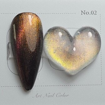 Studio GLAM Twilight Cat-Eye Gelpolish 02 &ndash; Bruin/Roze