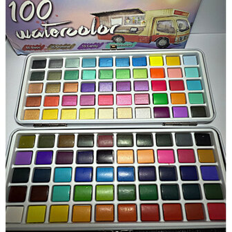 Studio Glam Aquarel/watercolor (100 colors)
