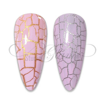 Studio Glam Crackle base polish Zilver