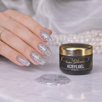Studio Glam Acrylgel &ndash; Silver Shadow - 50 gram